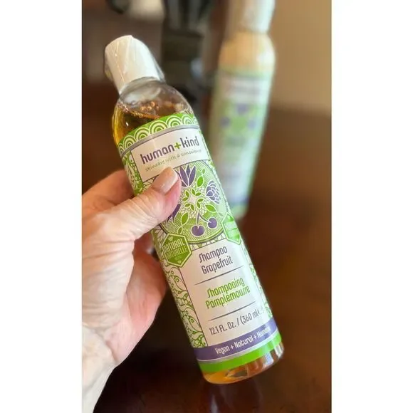 HUMAN + KIND - NWT Grapefruit Shampoo & Conditioner Duo/12.1 oz Each/Vegan - Picture 3 of 15